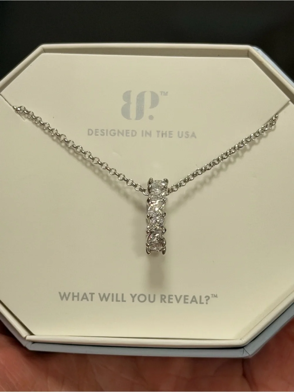 BP NWT Diamond CZ Ring Necklace